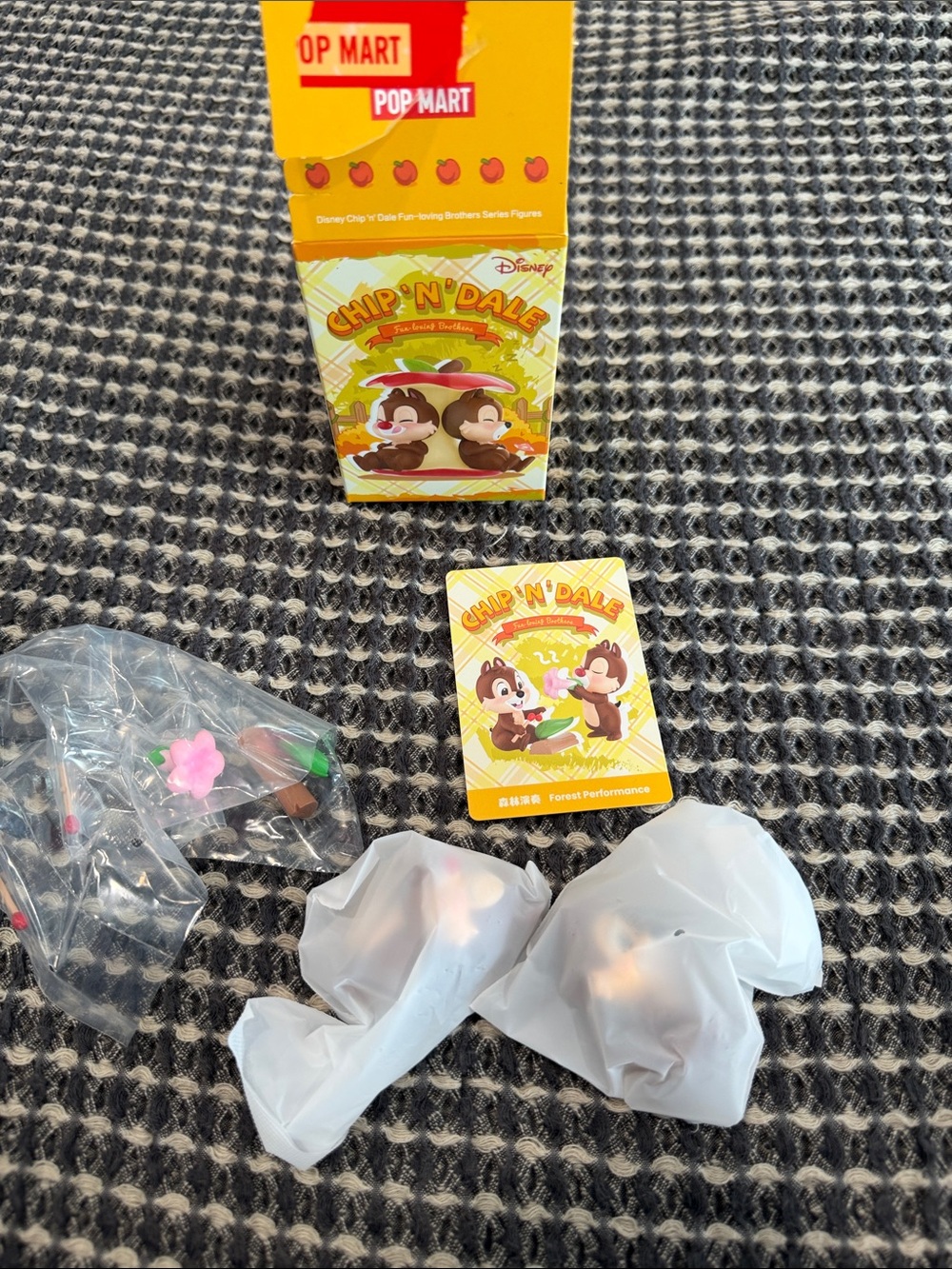 POP MART Chip 'N' Dale Yellow Blind Box Collectible Figures - Set of 2